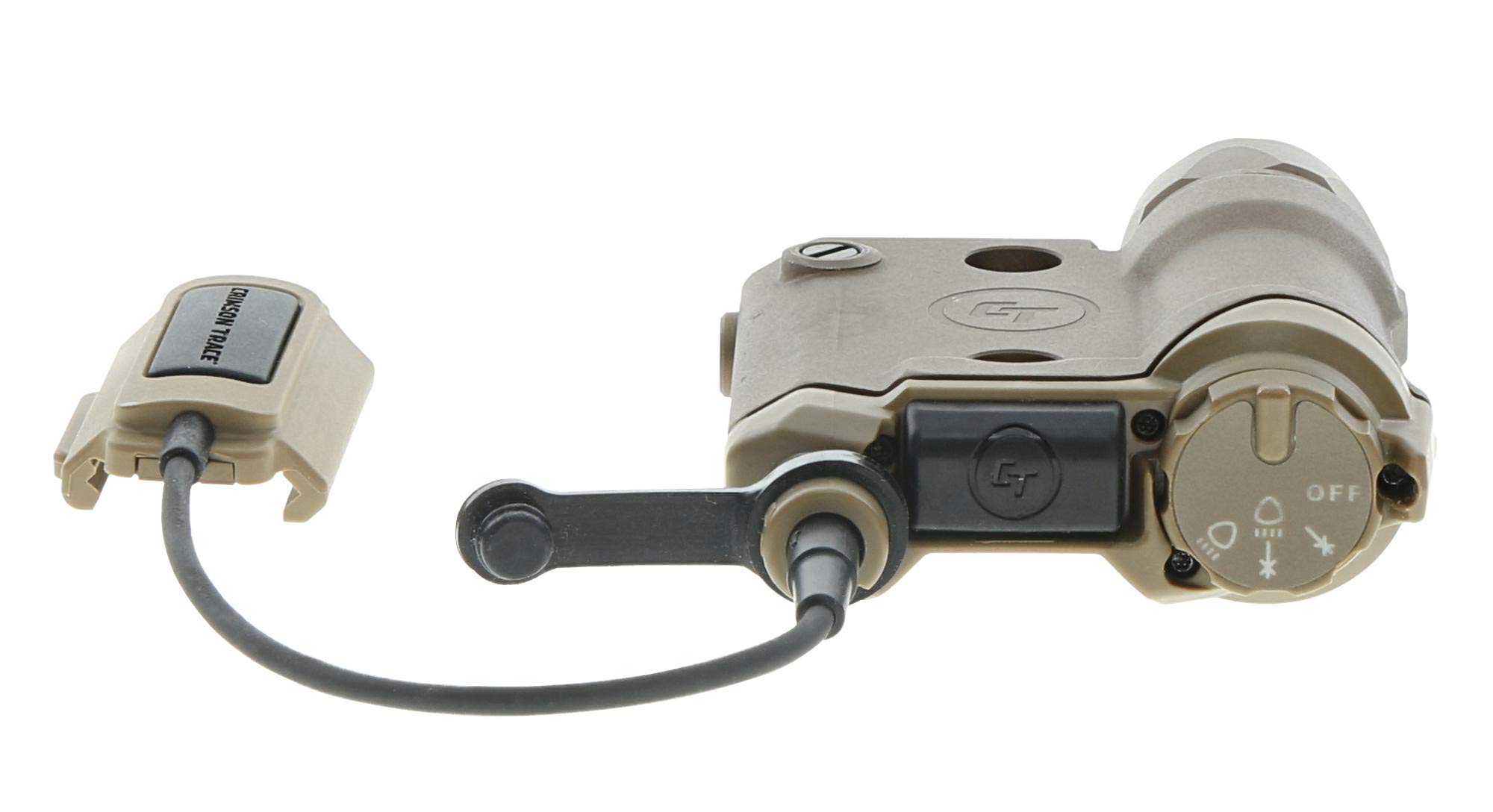 Crimson Trace CMR-301 FDE Railmaster with Green Laser, Adjustable 1000 Lumen LED Flashlight and Rechargeable Battery for Shooting, Competition and Range - Image 3