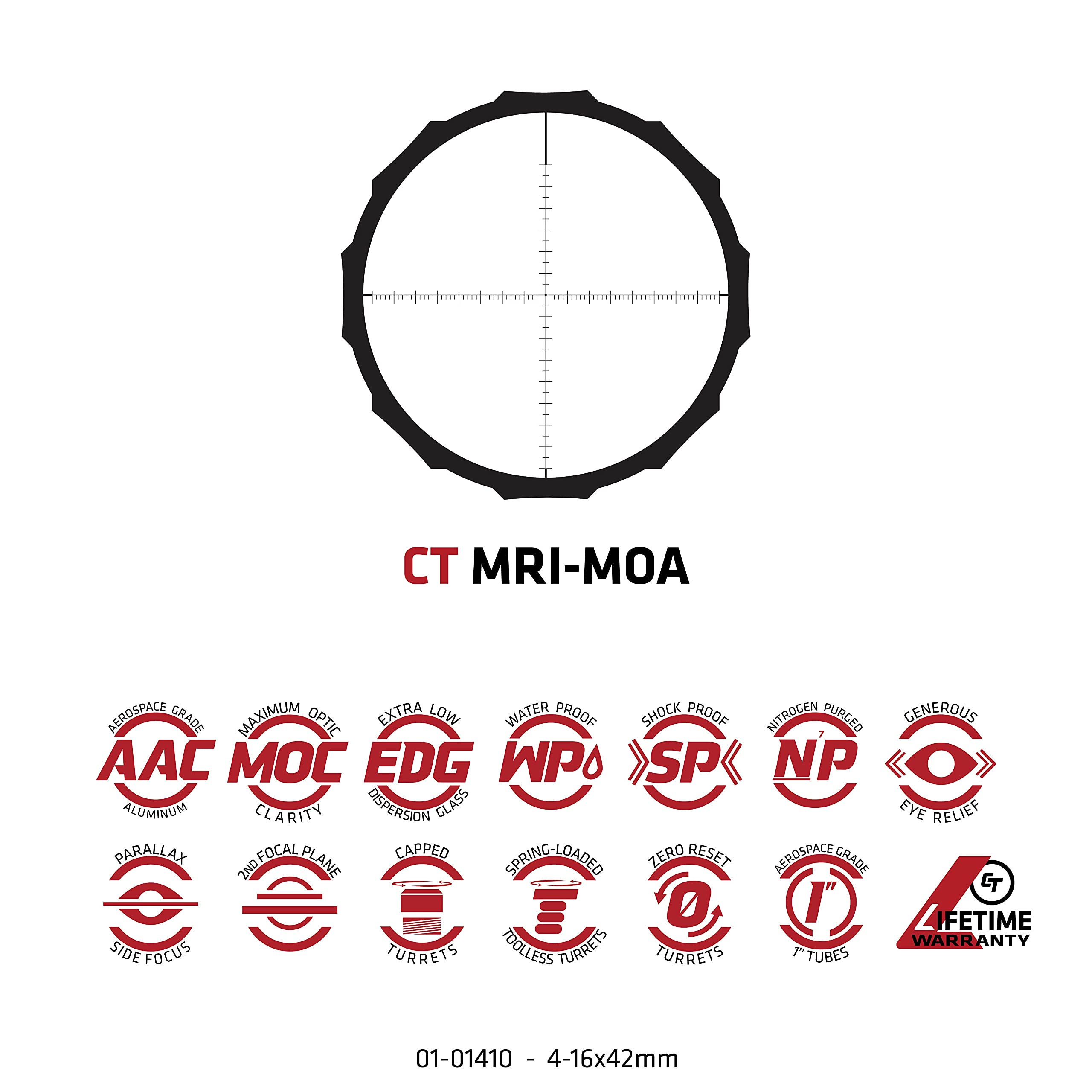 Crimson Trace Hardline Riflescope with Lightweight Solid Construction, Scope Caps and Lens Cloth for Hunting, Shooting, Tactical and Outdoor - Image 7