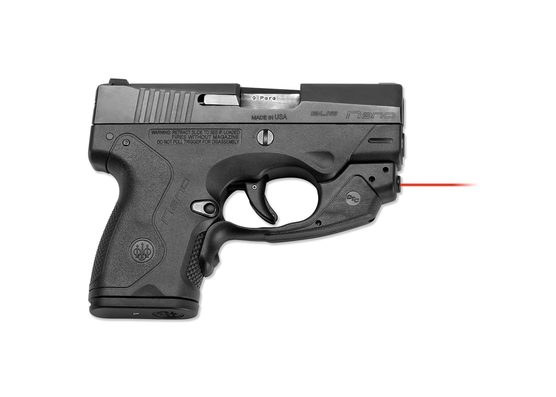 Crimson Trace LG-483 Laserguard Red Laser Sight for Beretta Nano Pistols - Image 4
