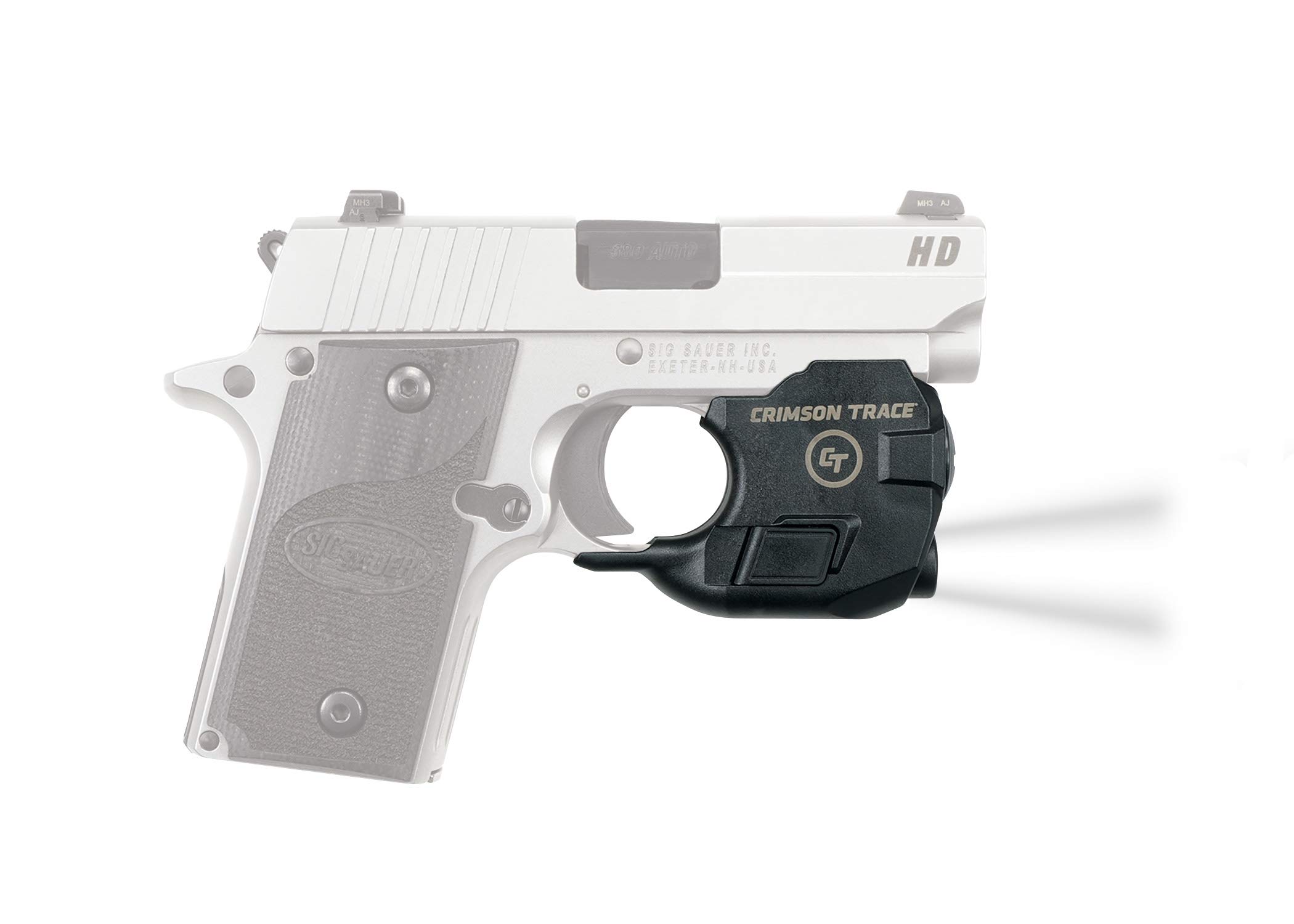 Crimson Trace Lightguard Weapon Light with Ambidextrous Controls, 2 Modes and Heavy Duty Construction for Tactical Carry, CCW and Competition