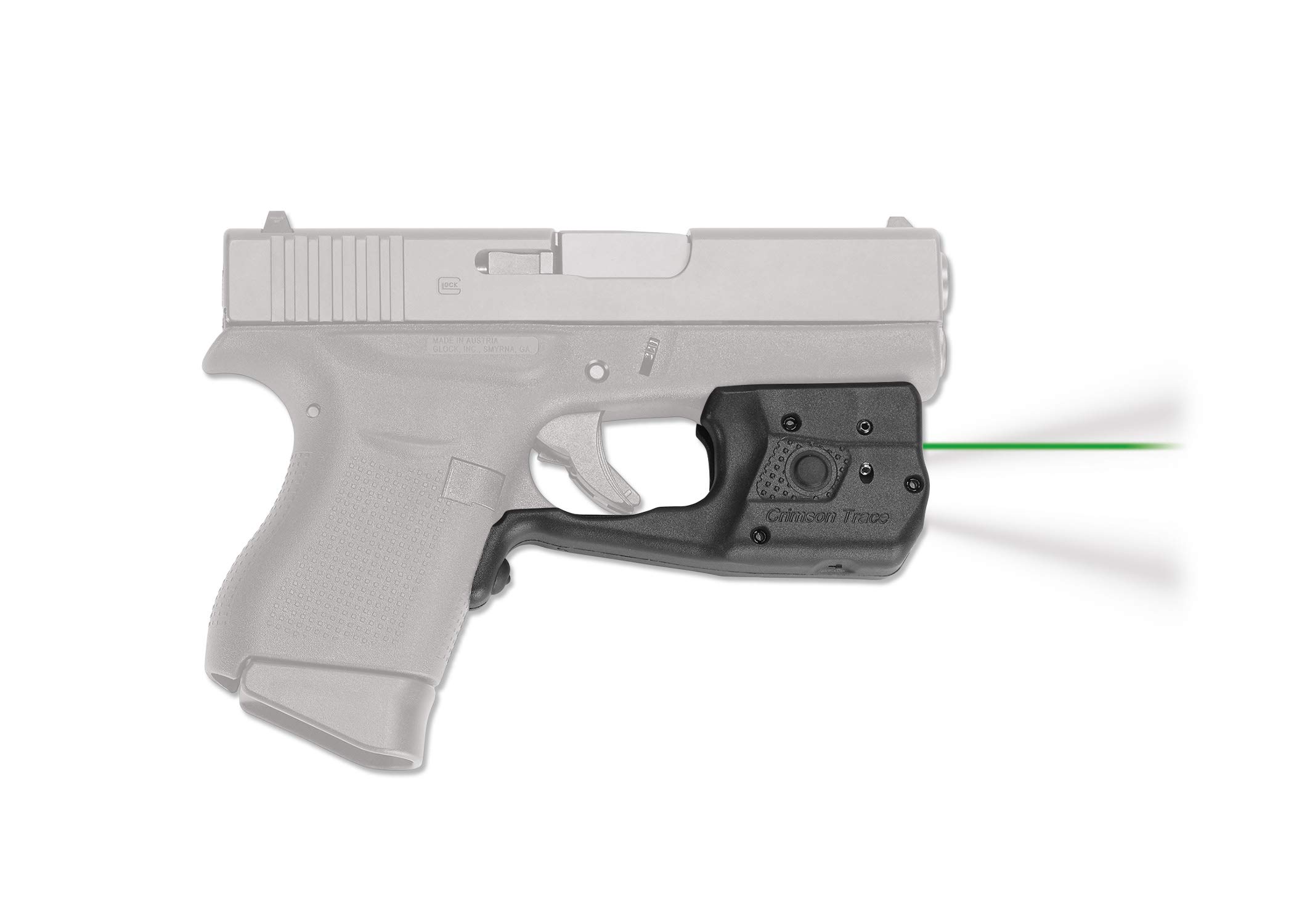 Crimson Trace LL-803 Laserguard Pro with a Tactical Flashlight, Heavy Duty Construction and Instinctive Activation for Glock 42 & 43, Defensive Shooting and Competition