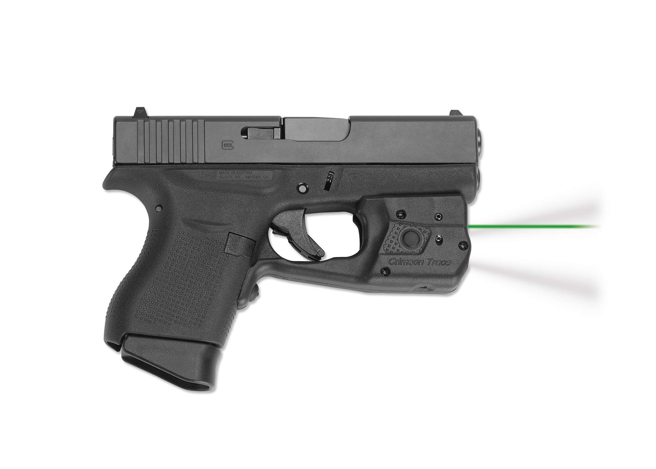 Crimson Trace LL-803 Laserguard Pro with a Tactical Flashlight, Heavy Duty Construction and Instinctive Activation for Glock 42 & 43, Defensive Shooting and Competition - Image 2