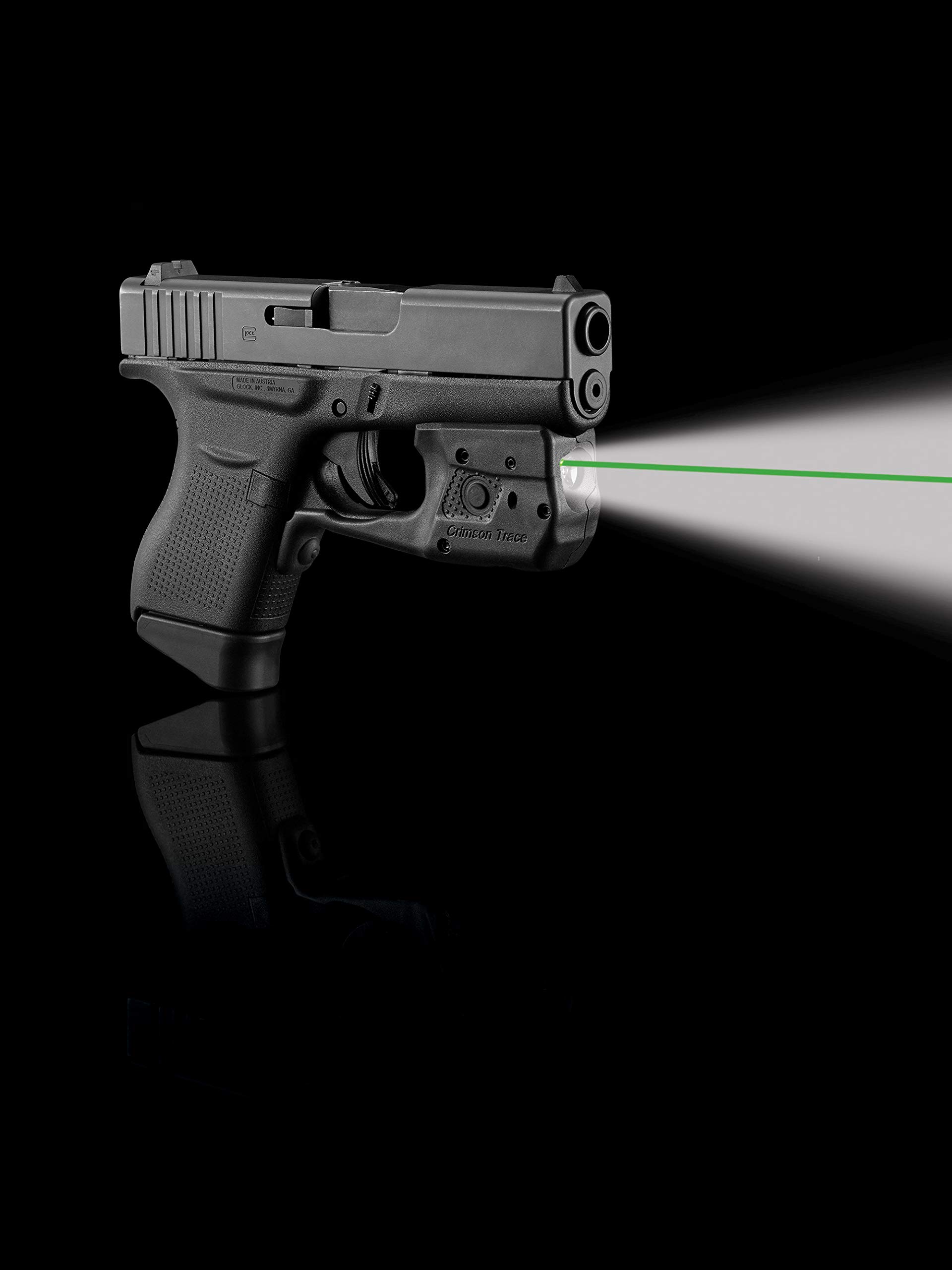Crimson Trace LL-803 Laserguard Pro with a Tactical Flashlight, Heavy Duty Construction and Instinctive Activation for Glock 42 & 43, Defensive Shooting and Competition - Image 5