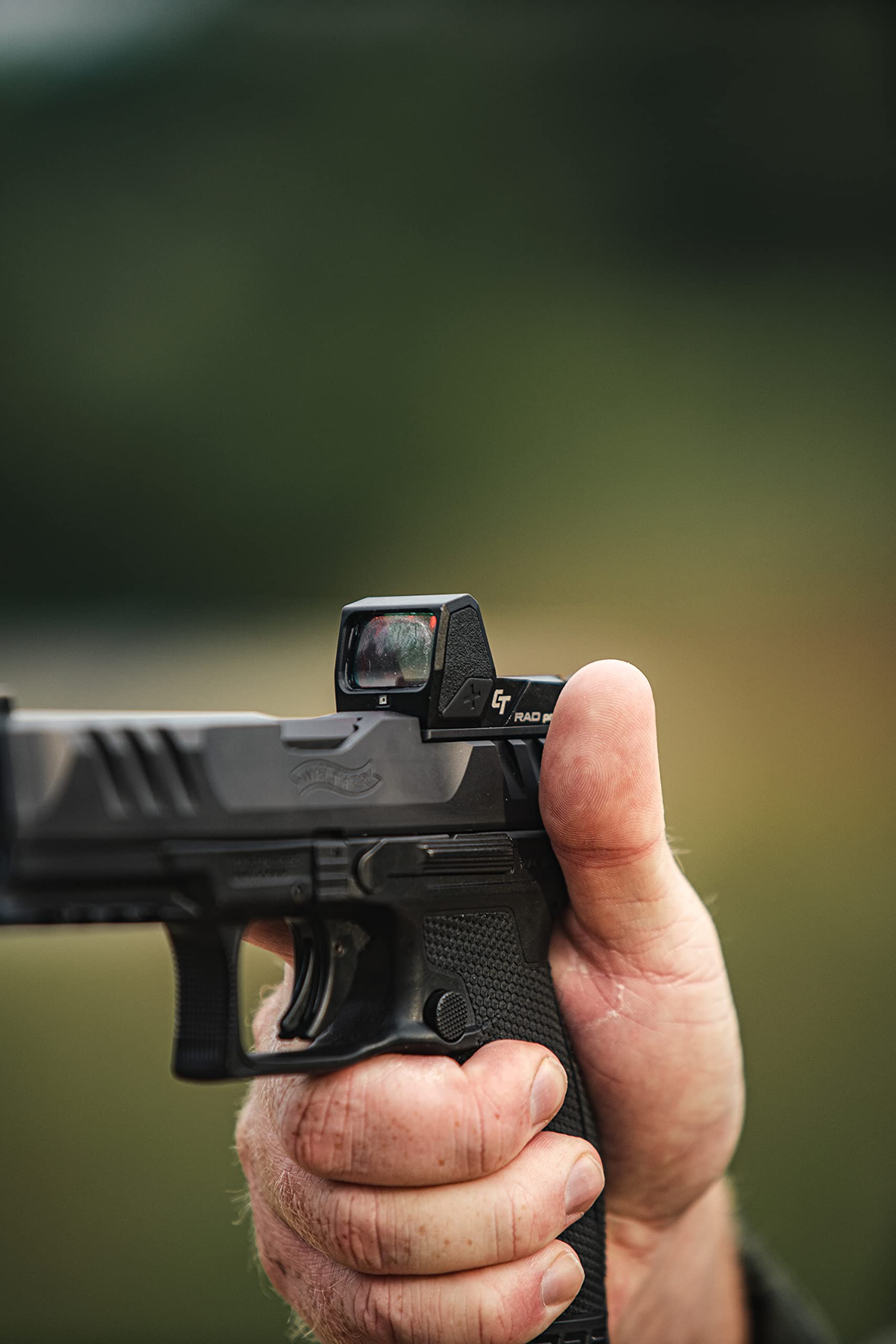 Crimson Trace RAD Open Reflex Pistol Sight with Auto Shutoff and Textured Sides for Full Size Handguns, Defensive Shooting and Competition - Image 7